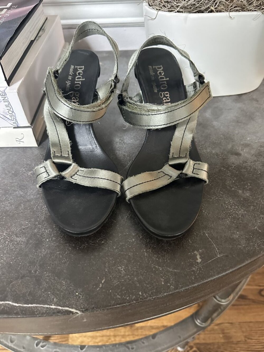 Pedro Garcia Metallic green Strappy Heel Size 41
